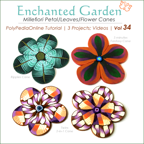 enchanted garden leaves polymer clay tutorial