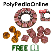 polypediaonline polymer clay tutorials zipper millefiori canes project