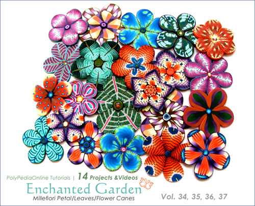 enchanted garden leaves polymer clay tutorial