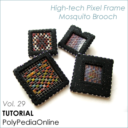 mosquito technique jewelry polymer clay tutorials